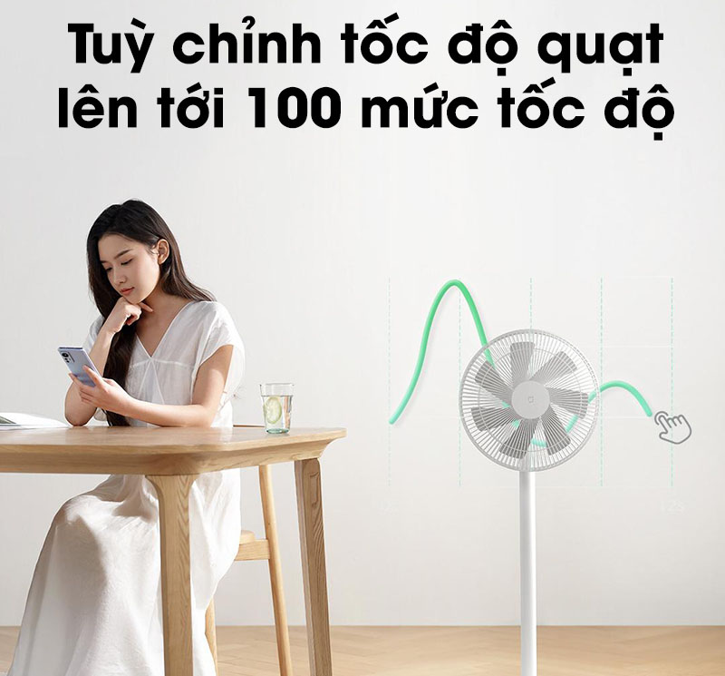 Tùy chỉnh 100 tốc độ gió trên điện thoại