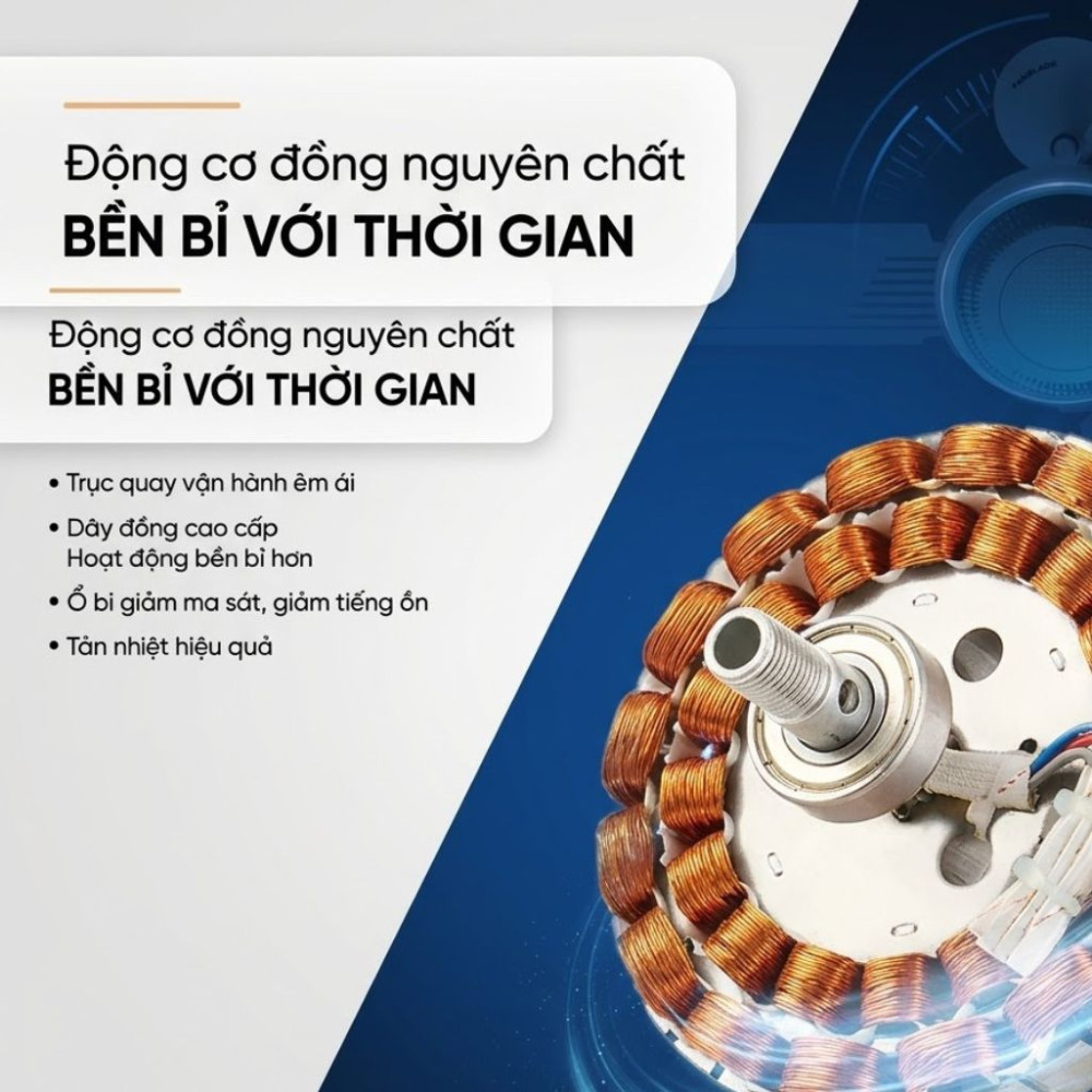 Quạt trần 3 cánh Sunhoue HD7659GY - Hàng chính hãng