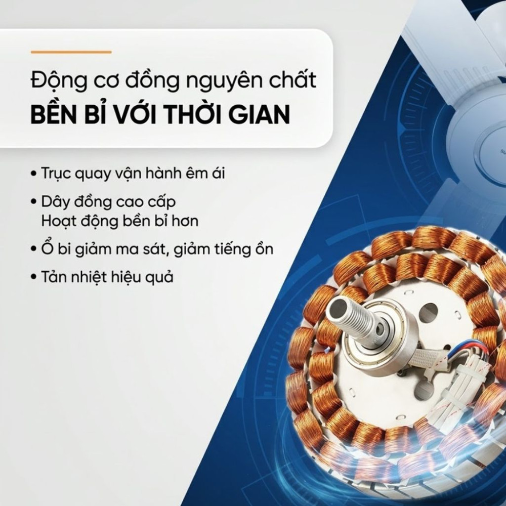 Quạt trần 3 cánh Sunhouse SHD7659 - Hàng chính hãng