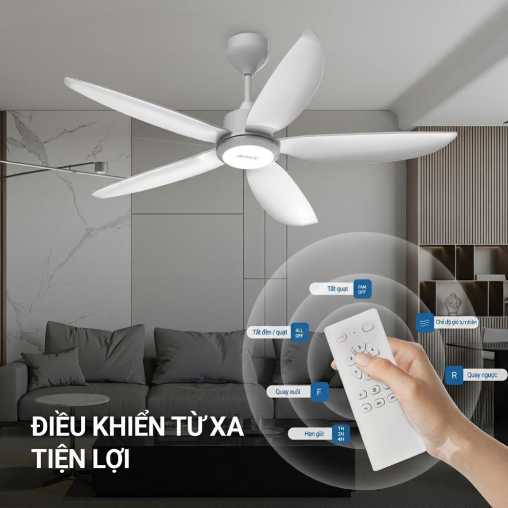 Quạt trần 5 cánh Sunhouse APEX APF7662  - Hàng chính hãng