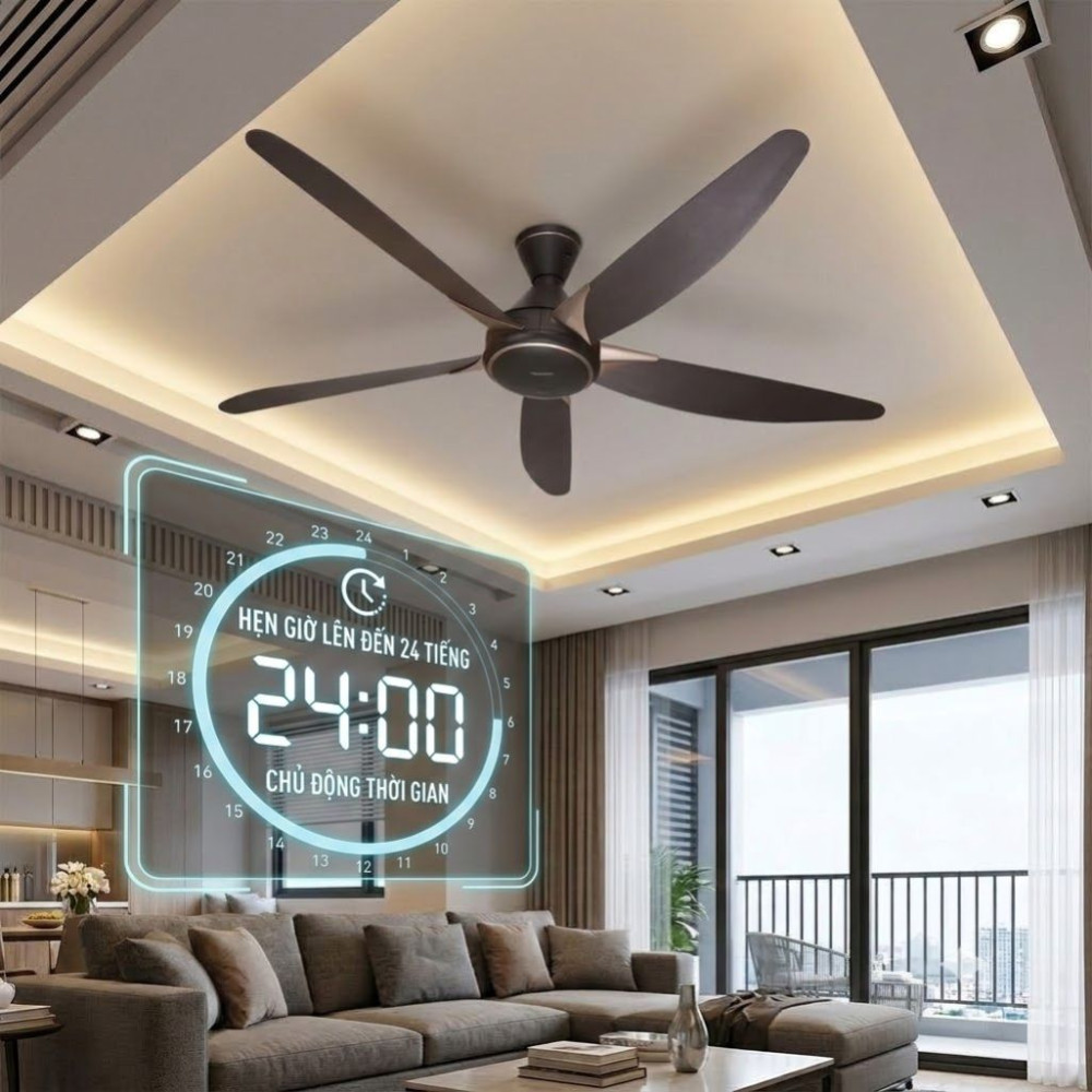 Quạt trần Panasonic 5 cánh F-60GDS-B - Hàng chính hãng