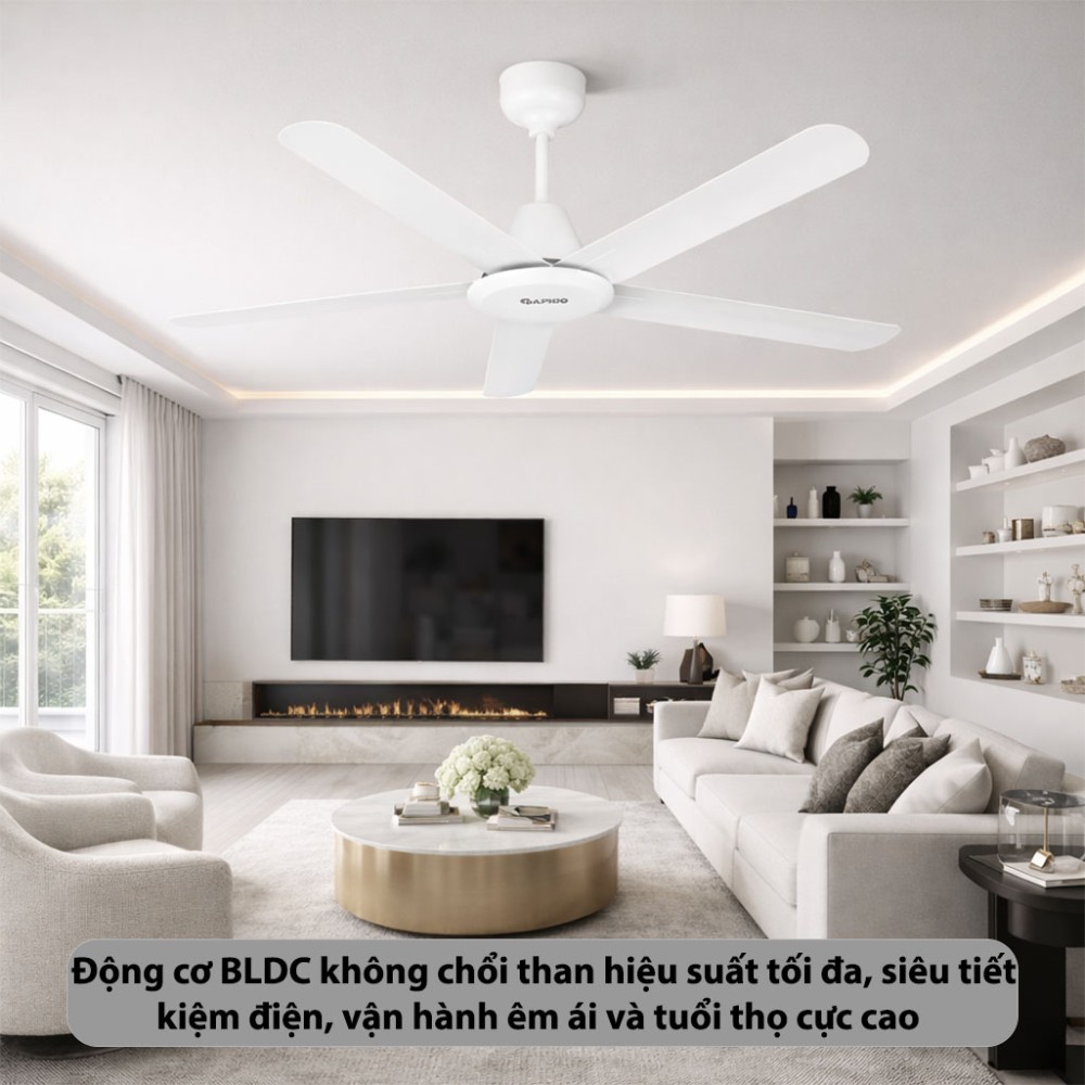 Quạt trần Rapido RCF-5W-A56 - Hàng chính hãng