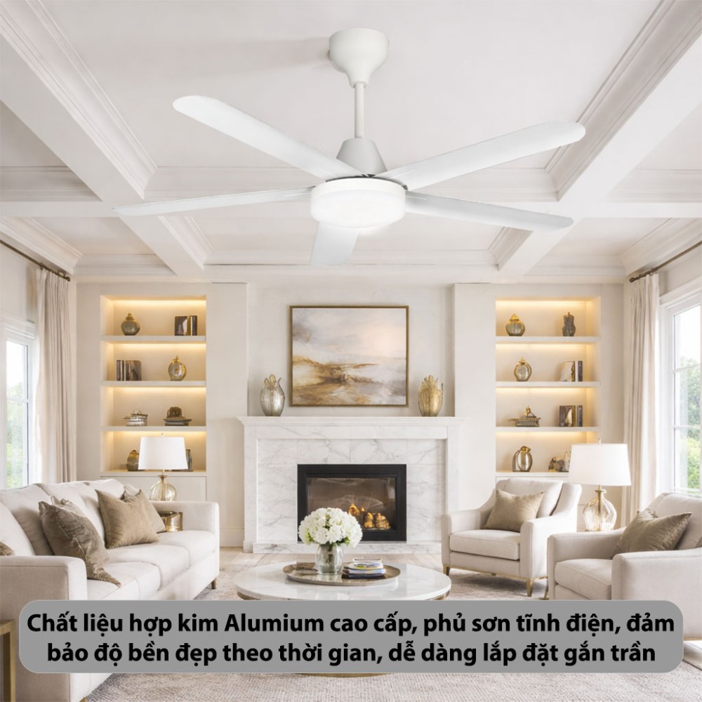 Quạt trần Rapido RCF-5W-AL56 - Hàng chính hãng