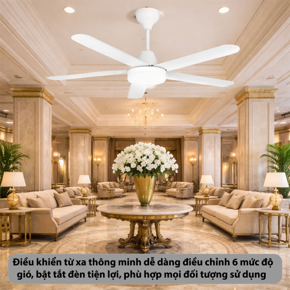 Quạt trần Rapido RCF-5W-AL56 - Hàng chính hãng