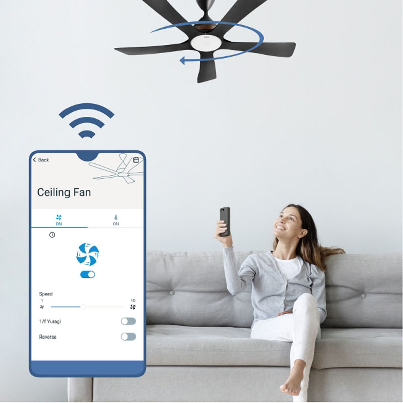 Điều khiển từ xa bằng điện thoại thông qua ứng dụng Ceiling Fan 