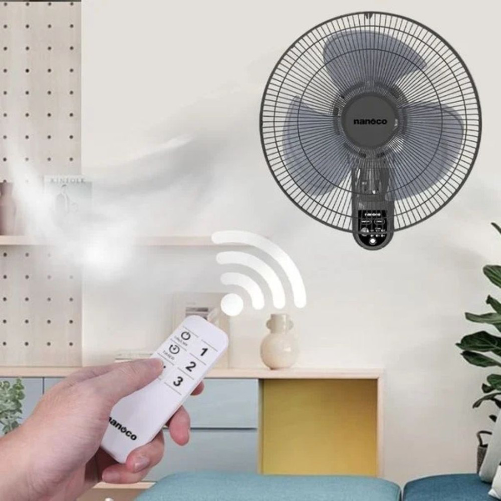 Quạt treo tường Nanoco NWF1615RC - Hàng chính hãng