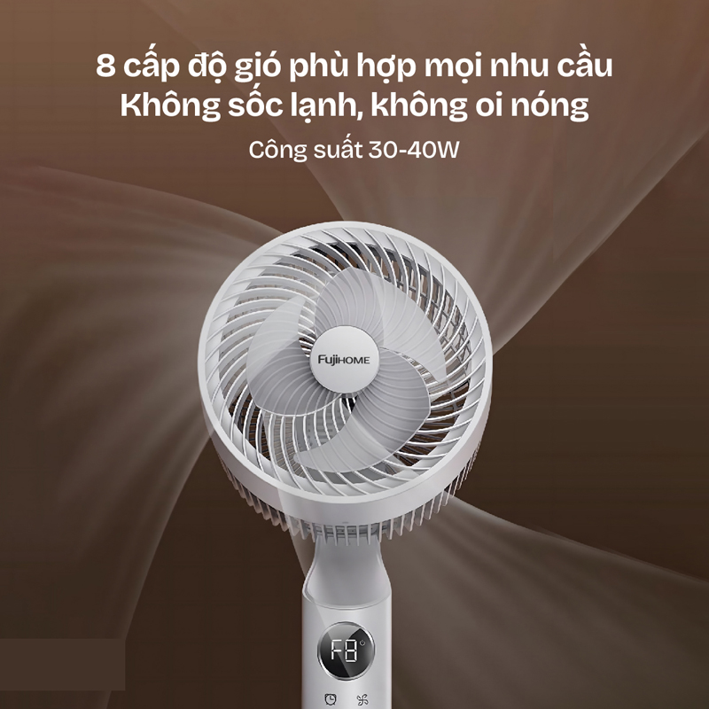Máy có 8 mức công suất cho bạn tùy chỉnh theo nhu cầu