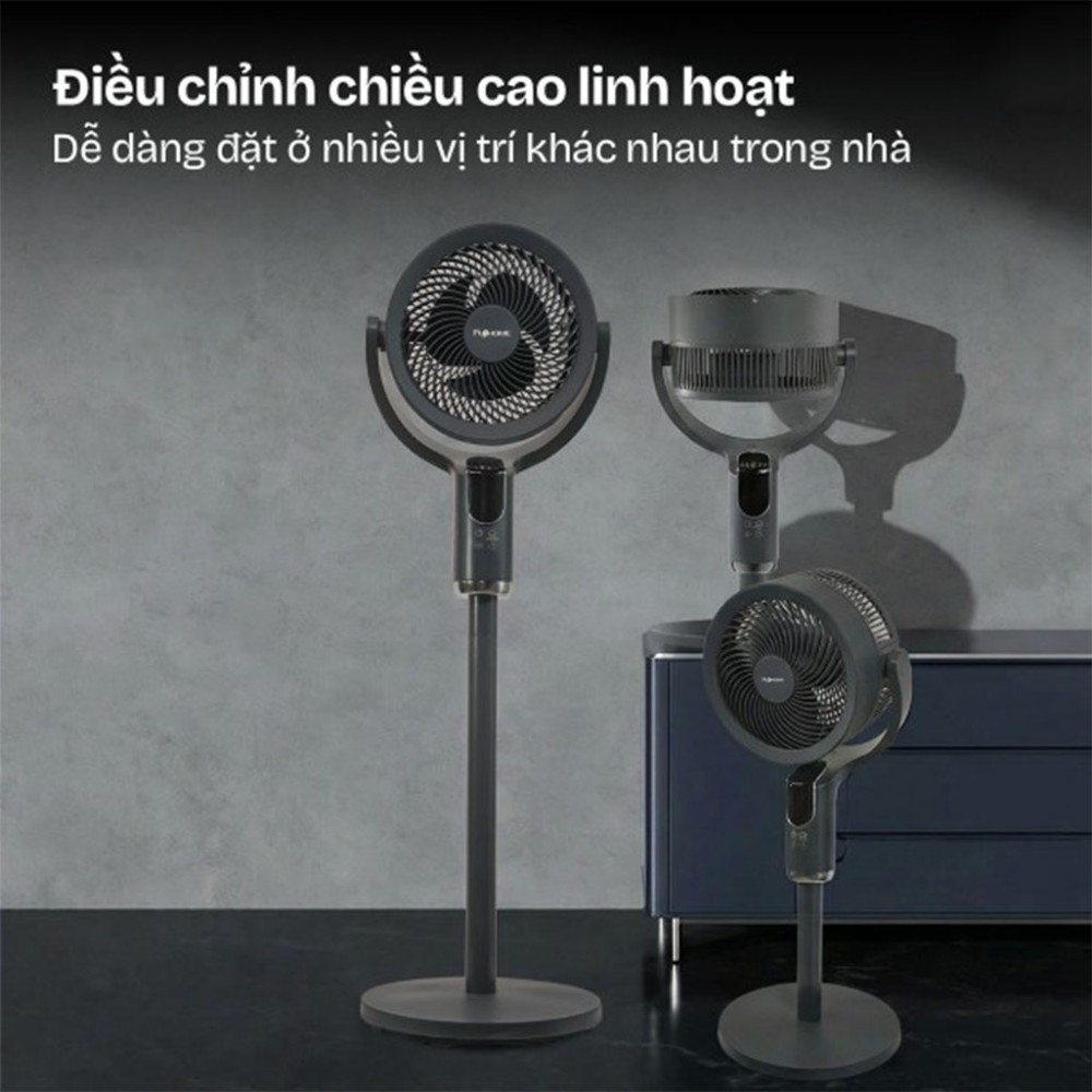 Quạt tuần hoàn không khí điều khiển bằng giọng nói Fujihome CFR04-VOICE - Hàng chính hãng