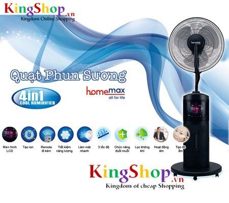 Quạt phun sương Homemax HMQS-HB05 -Thương hiệu Malaysia
