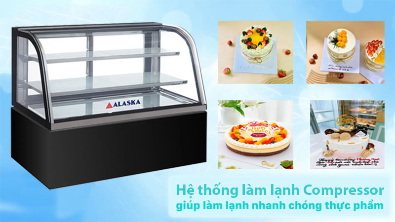 Hệ thống làm lạnh của Quầy bánh Alaska G-18L3