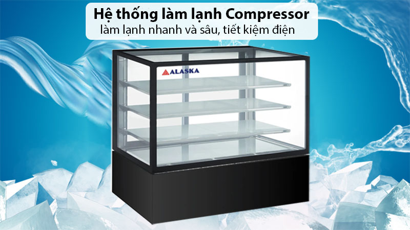 Hệ thống làm lạnh của Quầy bánh Alaska G-600LH3