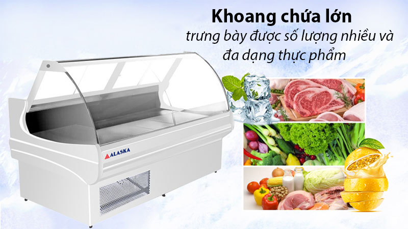 Thiết kế khoang chứa của Quầy thịt nguội Alaska GNF-15T