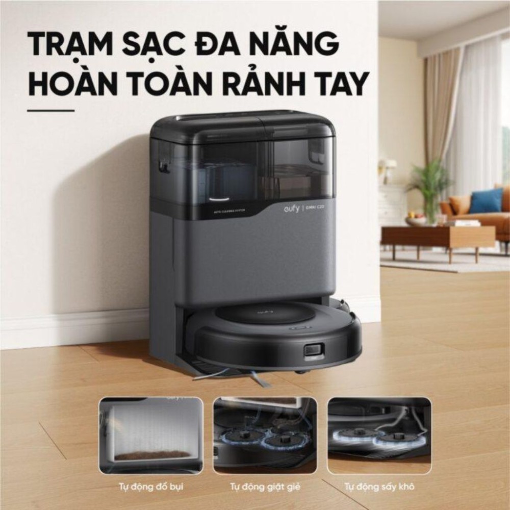 Robot hút bụi Eufy OMMI C20 - Hàng chính hãng