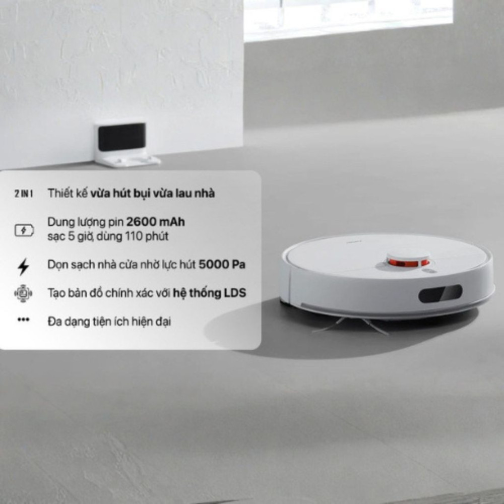 Robot hút bụi lau nhà Xiaomi Vacuum S40 EU(BHR084AEU) - Hàng chính hãng