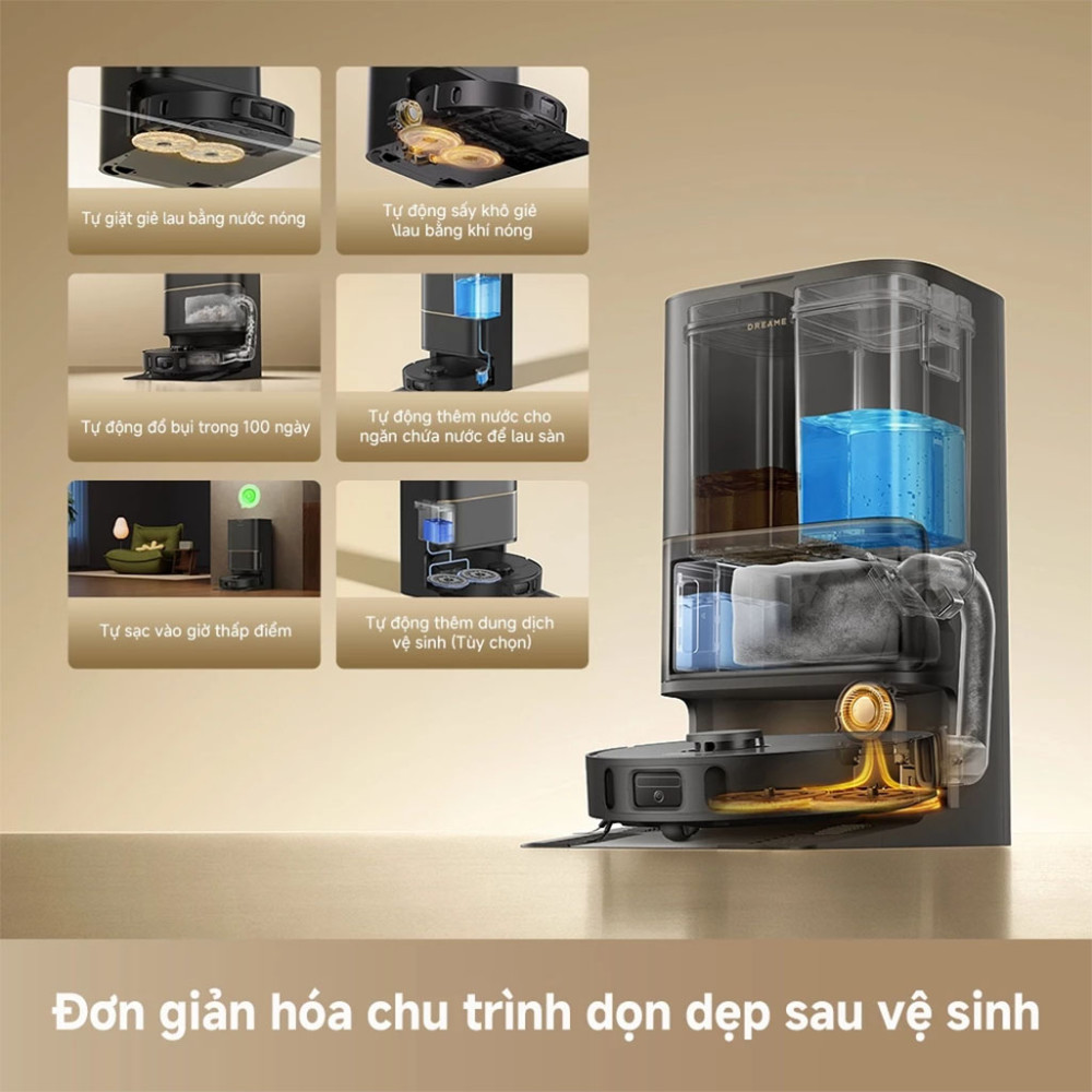 Robot hút bụi lau nhà Dreame L10S Ultra Heat - Hàng chính hãng