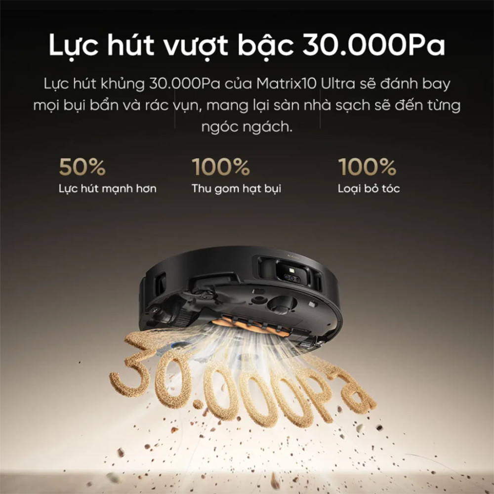 Robot hút bụi lau nhà Dreame Matrix 10 Ultra - Hàng chính hãng
