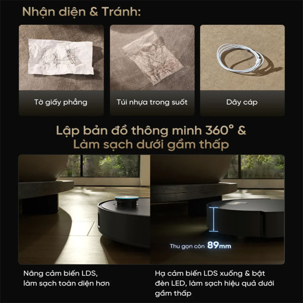 Robot hút bụi lau nhà Dreame Matrix 10 Ultra - Hàng chính hãng
