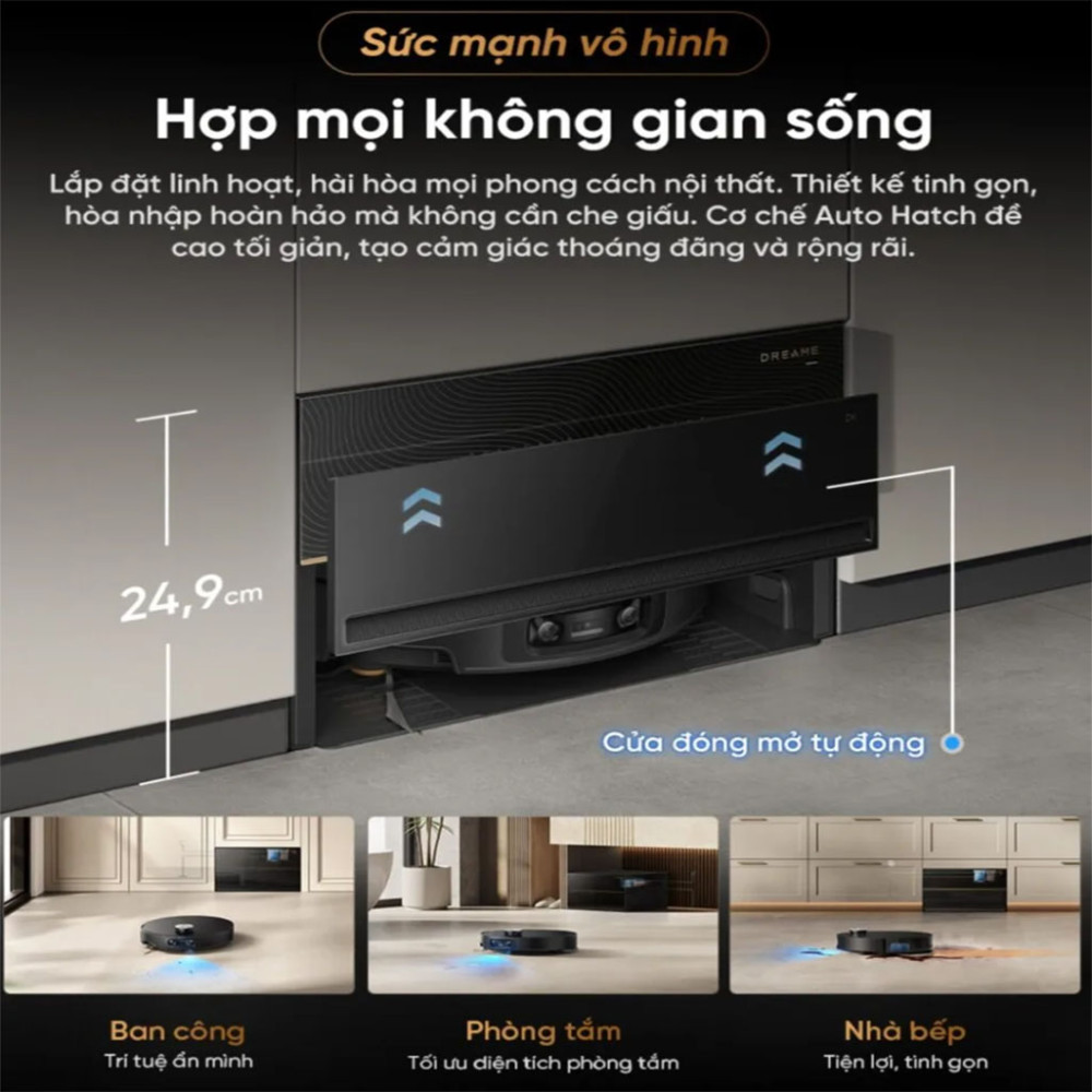 Robot hút bụi lau nhà Dreame X60 Master - Hàng chính hãng