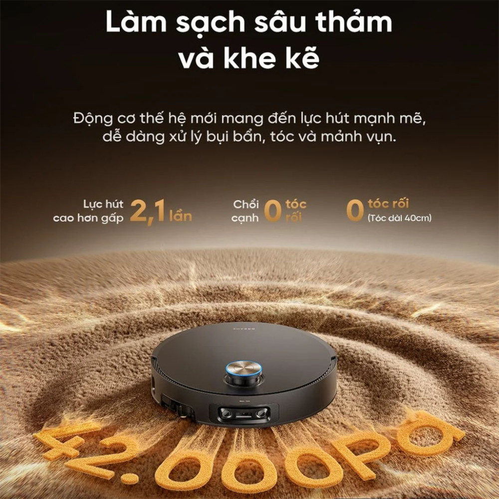 Robot hút bụi lau nhà Dreame X60 Ultra Extreme - Hàng chính hãng