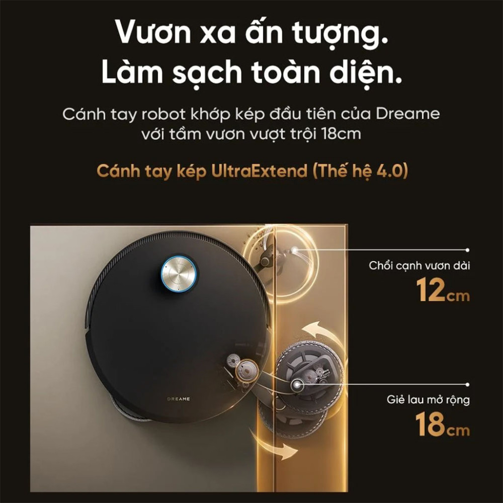 Robot hút bụi lau nhà Dreame X60 Ultra Extreme - Hàng chính hãng