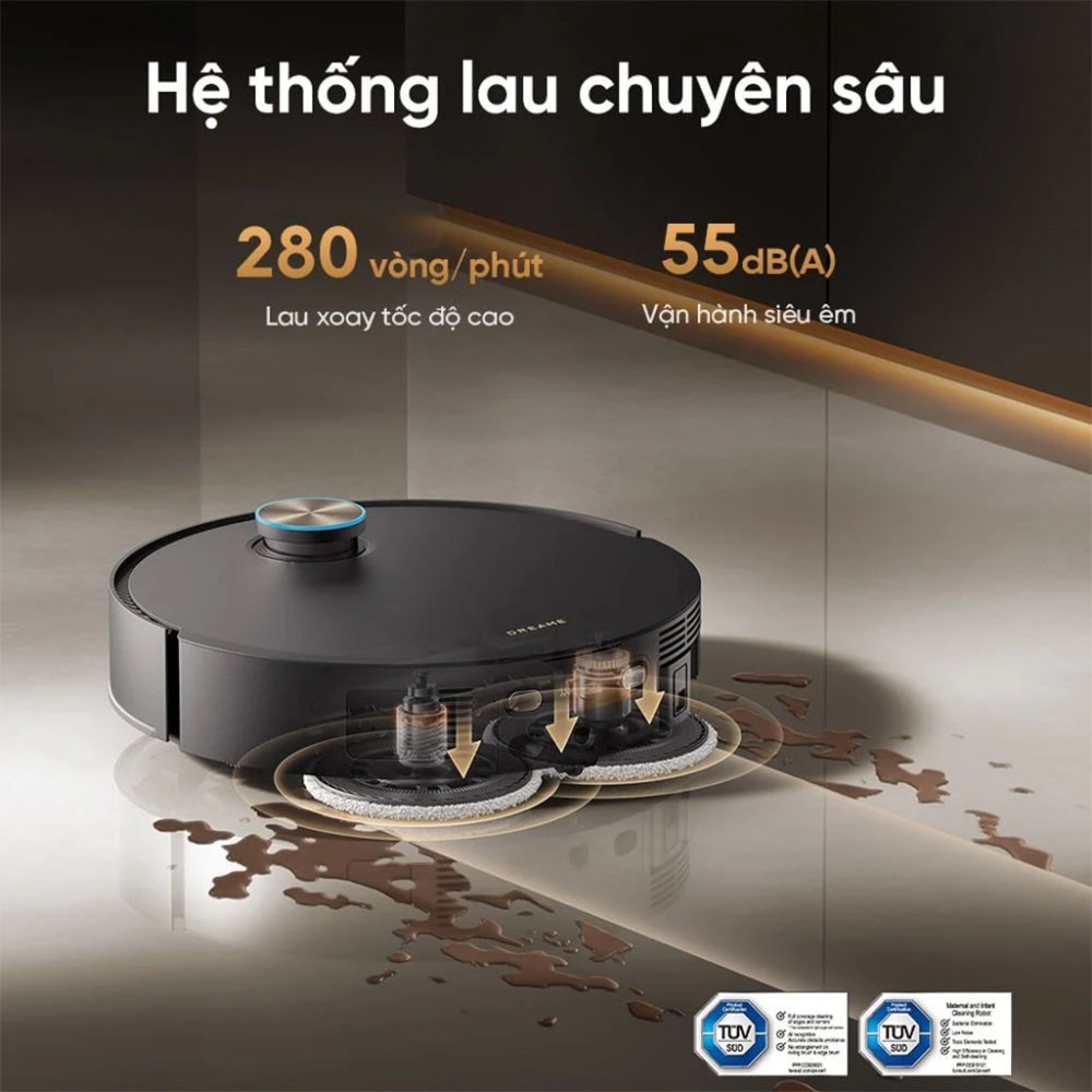 Robot hút bụi lau nhà Dreame X60 Ultra Extreme - Hàng chính hãng
