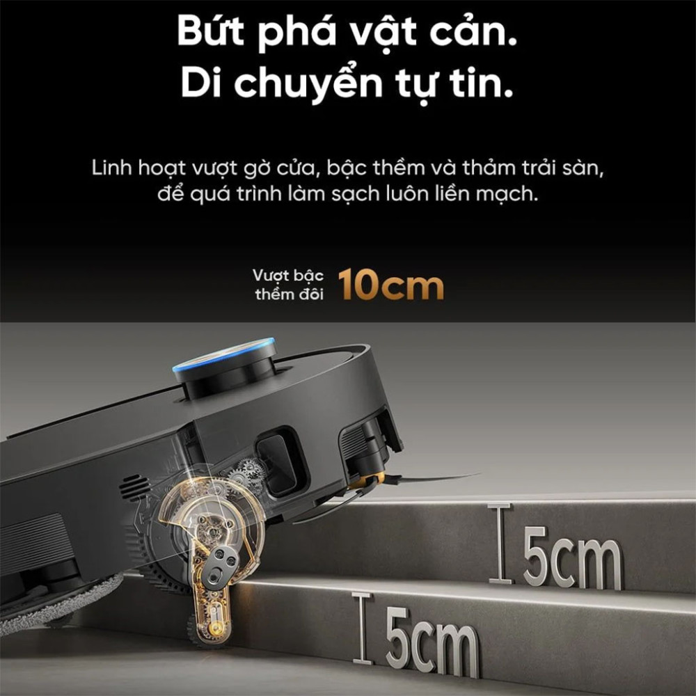 Robot hút bụi lau nhà Dreame X60 Ultra Extreme - Hàng chính hãng
