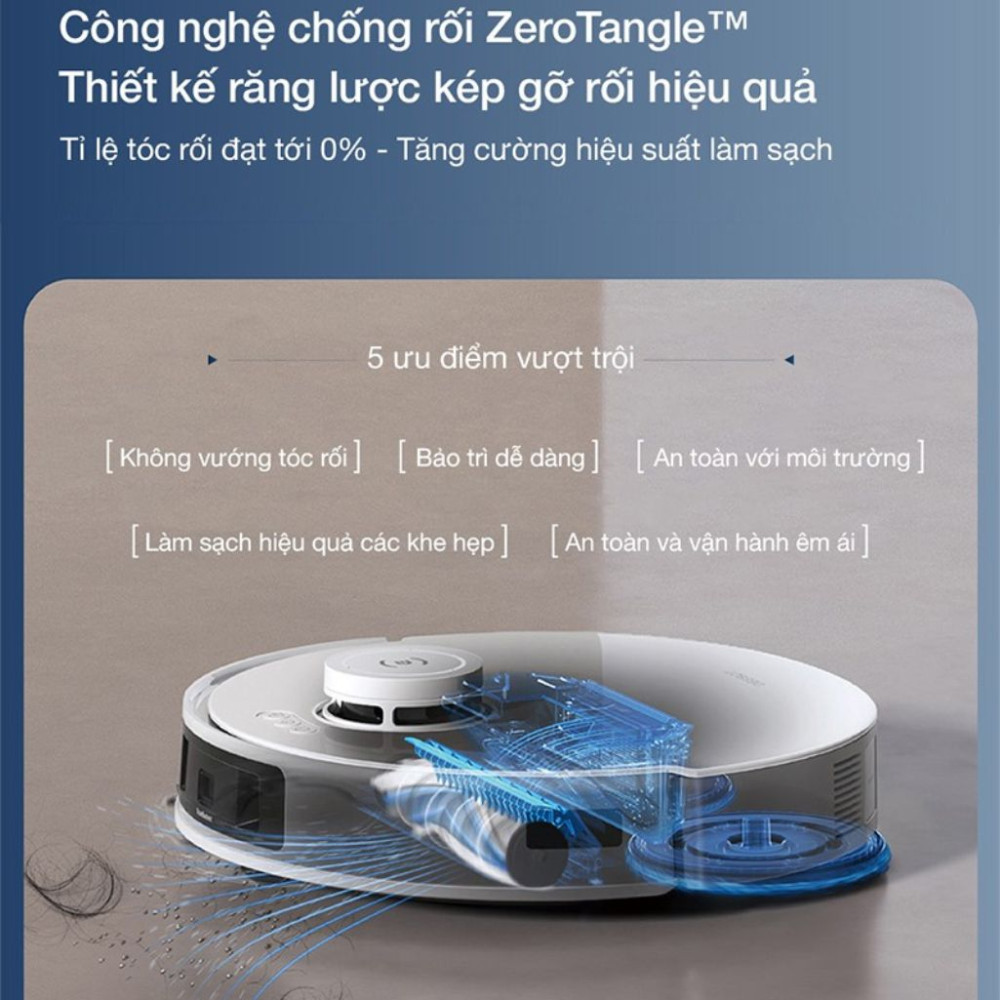 Robot hút bụi lau nhà Ecovacs Deebot T30S Combo - Hàng chính hãng