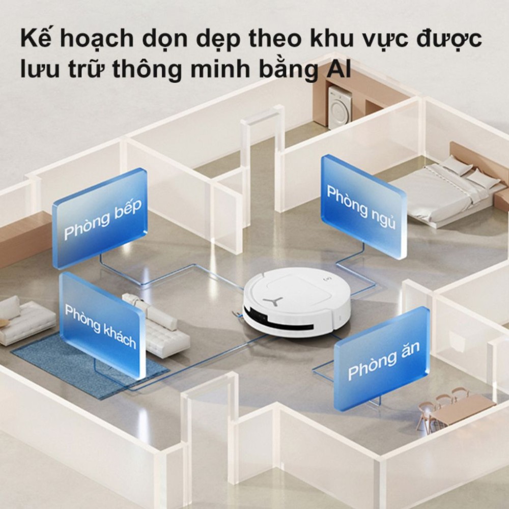 Robot hút bụi thông minh Ecovacs T80S Omni - Hàng chính hãng