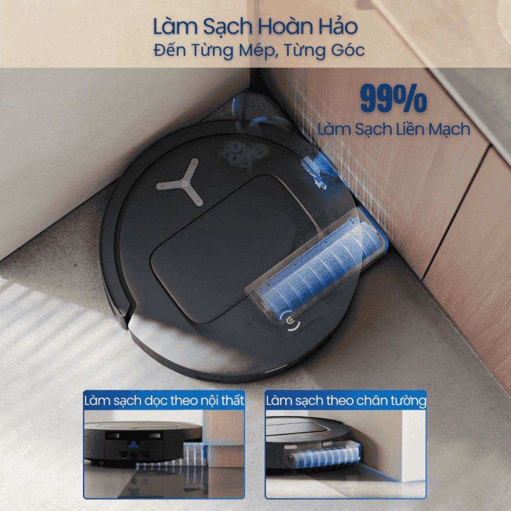 Robot hút bụi thông minh Ecovacs T80S Omni - Hàng chính hãng