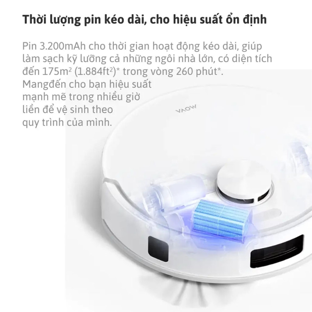 Robot hút bụi lau nhà Mova E20S Pro Plus - Hàng chính hãng