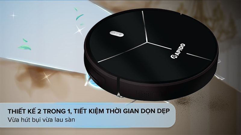 Tính năng của Robot hút bụi lau nhà Rapido Hecquyn 1