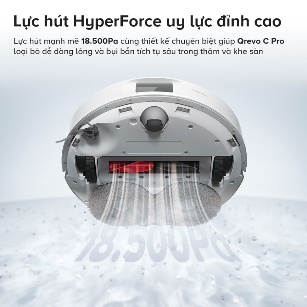 Robot hút bụi lau nhà Roborock Qrevo C Pro - Hàng chính hãng