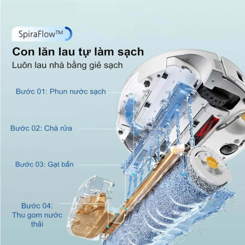 Robot hút bụi lau nhà Roborock Qrevo Curv 2 Flow - Hàng chính hãng