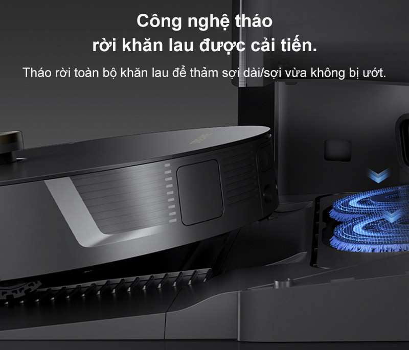 Có thể tự tháo rời giẻ lau