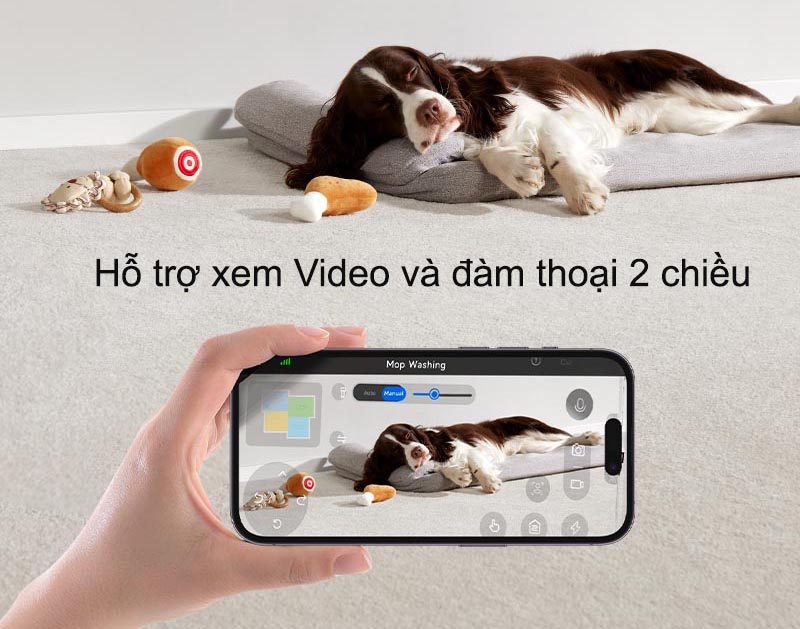 Camera còn tích hợp khả năng đàm thoại 2 chiều vô cùng tiện lợi.