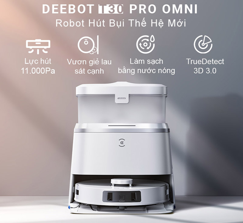 Robot hút bụi lau nhà Ecovacs Deebot T30 Pro 