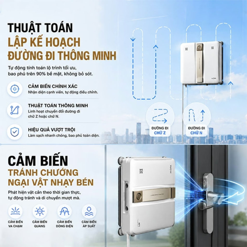 Robot lau kính Mova N1 - Hàng chính hãng