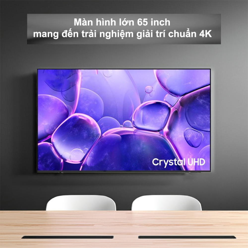Smart Tivi Crystal UHD Samsung 4K 65 inch UA65U8500F thiết kế màn hình lớn mang đến trải nghiệm thú vị