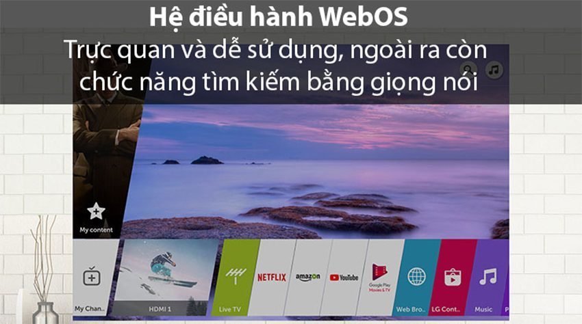 Smart Tivi LG 65 inch 4K 65UK6100PTA dễ sử dụng hơn với hệ điều hành WebOS 3.5