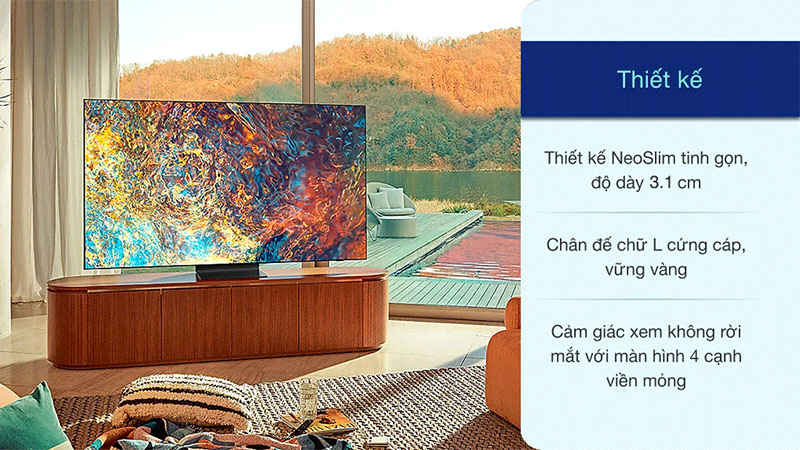 Thiết kế của Smart Tivi Neo QLED 4K 98 inch Samsung QA98QN90A