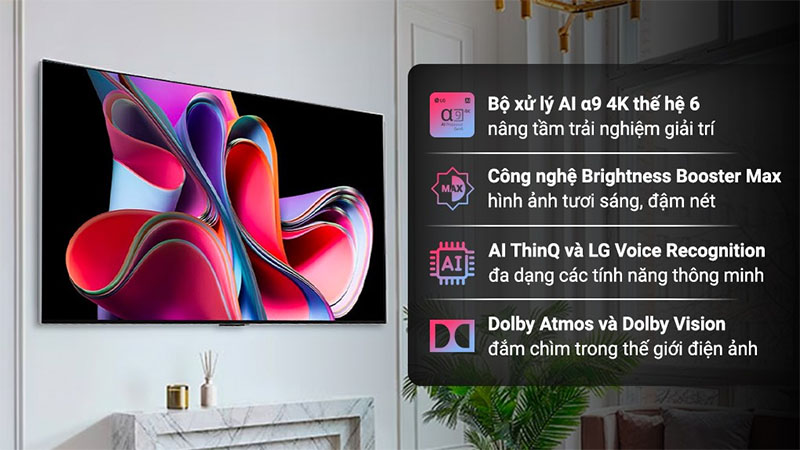 Cồng nghệ hình ảnh và âm thanh của Smart Tivi OLED Evo LG 4K 55 inch OLED55G3PSA
