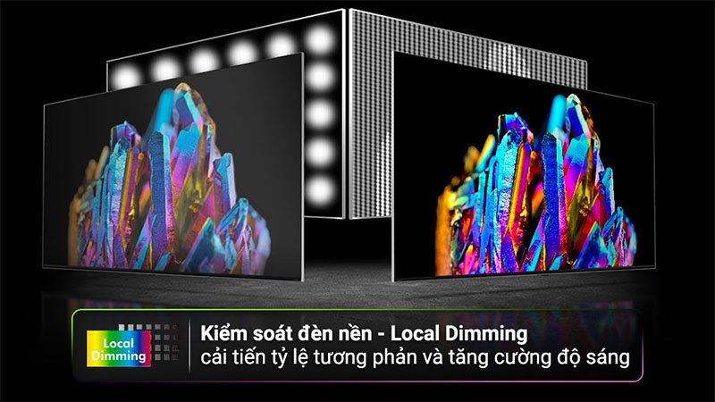 Thiết kế màn hình của Smart Tivi QNED LG 4K 75 inch 75QNED80SRA