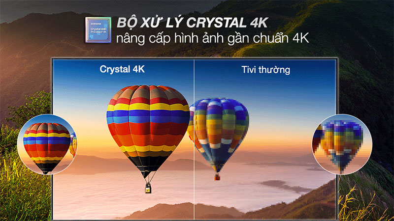 Bộ xử lý của Smart Tivi Samsung 4K Crystal UHD 50 inch UA50BU8000
