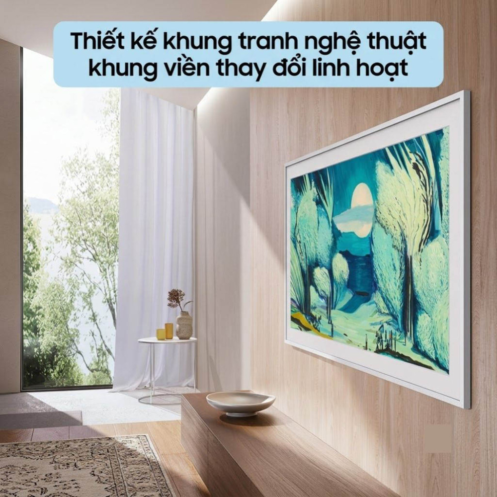 Smart Tivi Khung Tranh The Frame QLED Samsung AI 4K 75 inch QA75LS03F - Hàng chính hãng