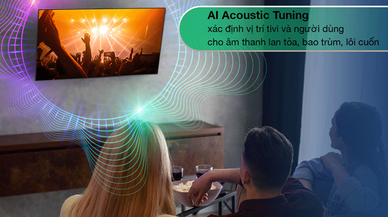 Công nghệ AI Sound Pro, AI Acoustic Tuning, Clear Voice Pro,... âm thanh sống động
