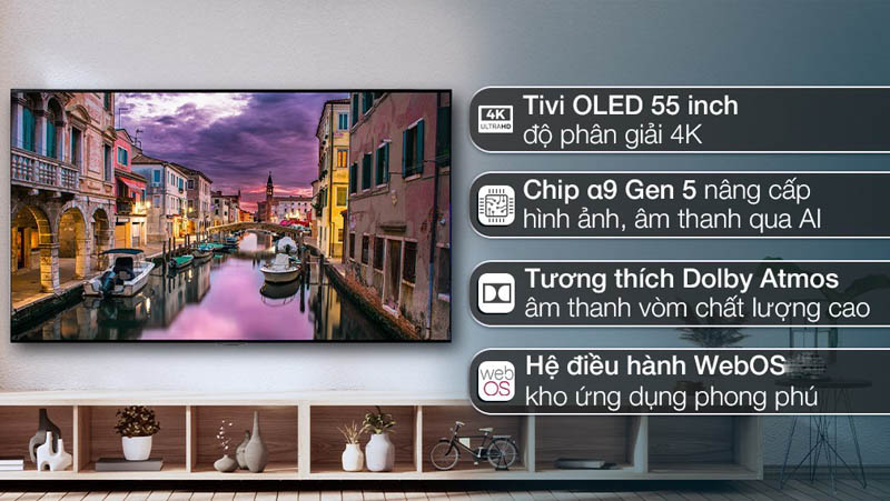 Đặc điểm nổi bật của tivi LG 55 inch 4K 55G2PSA