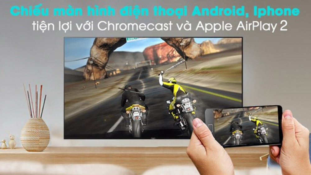 Chiếu nội dung từ điện thoại lên tivi