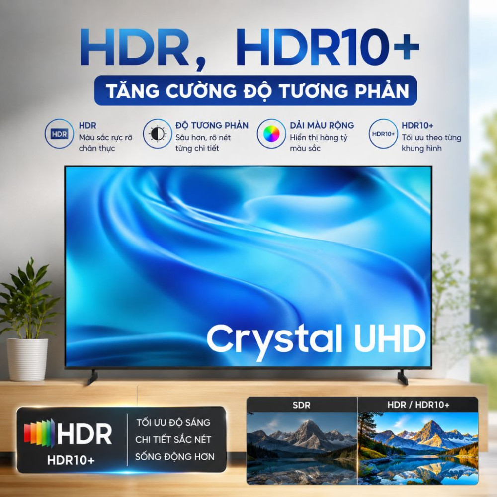 Smart tivi Crystal UHD Samsung AI 4K 85 inch UA85U8500H - Hàng chính hãng