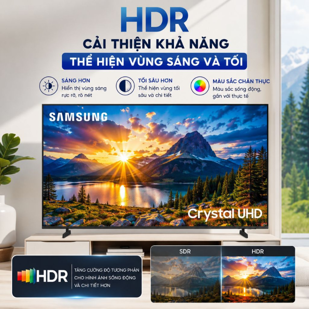 Smart tivi Crystal UHD Samsung AI 4K 65 inch UA65U8500H - Hàng chính hãng