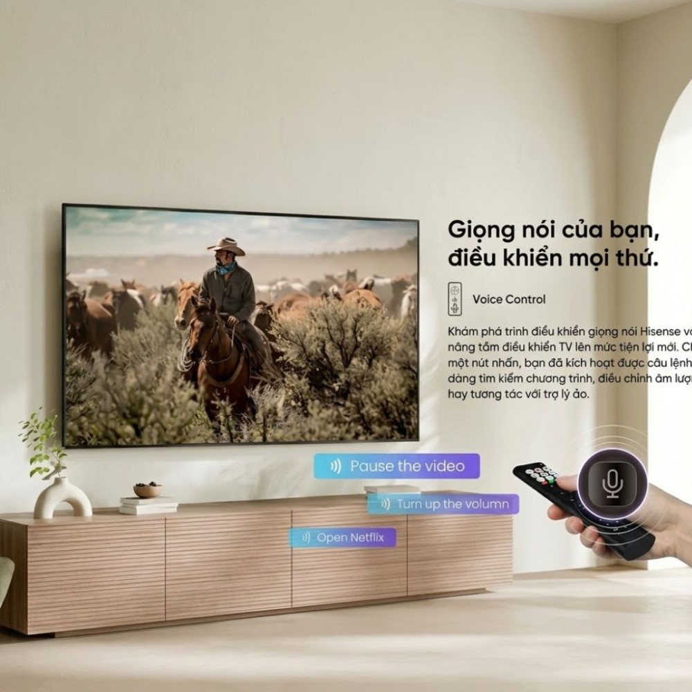 Smart tivi Hisense 4K 55 inch 55A6Q - Hàng chính hãng